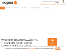 Tablet Screenshot of magma-aviation.com